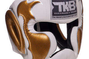 Шлем боксерский с полной защитой Empower TKHGEM-01 Top King Boxing S Бело-золотой (37551050)