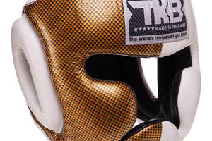 Шлем боксерский с полной защитой Empower TKHGEM-02 Top King Boxing M Бело-золотой (37409083)
