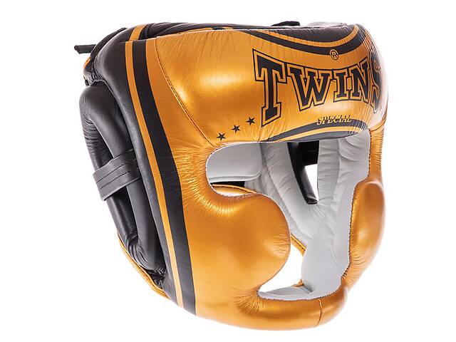 Шлем боксерский с полной защитой FHGL-3-TW Twins M Золото-черный (37426104)