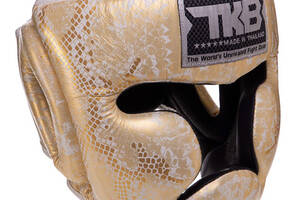 Шлем боксерский с полной защитой Super Snake TKHGSS-02 Top King Boxing M Бело-золотой (37551051)