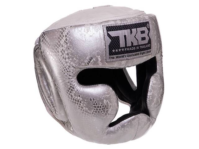 Шлем боксерский с полной защитой Super Snake TKHGSS-02 Top King Boxing M Бело-серебряный (37551051)