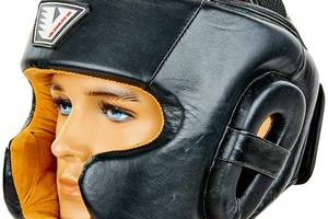 Шлем боксерский с полной защитой VL-8193 Velo XL Черный (37241018)