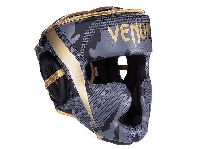 Шлем боксерский с полной защитой VNM BO-2529 FDSO S Черно-золотой (37508113)