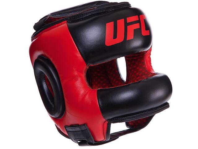 Шлем боксерский UFC PRO UHK-75062 S Черный-красный
