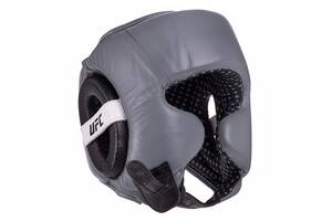 Шлем боксерский в мексиканском стиле PRO Training UHK-69958 UFC S Серебряно-черный (37512085)
