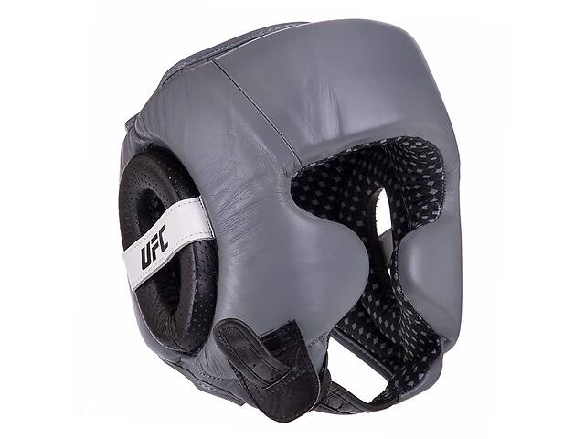 Шлем боксерский в мексиканском стиле PRO Training UHK-69958 UFC S Серебряно-черный (37512085)