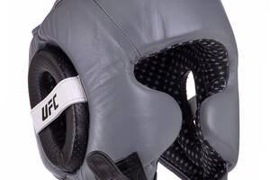 Шлем боксерский в мексиканском стиле Pro Training UHK-69961 UFC XL Серебряно-черный (37512088)