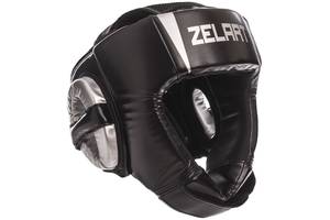 Шлем боксерский ZELART BO-1324 XL Черный-серебряный
