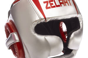 Шлем боксерский ZELART BO-1328 XL Серебряный-красный