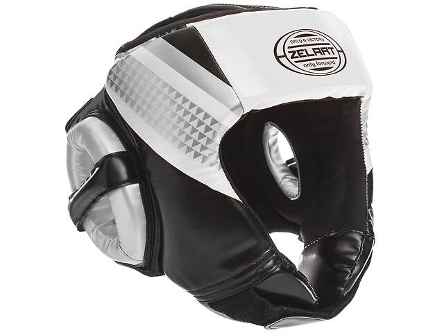 Шлем боксерский ZELART BO-1336 L Черный-Белый