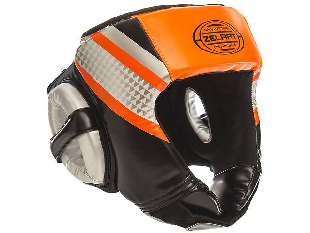 Шлем боксерский ZELART BO-1336 XL Оранжевый-Черный