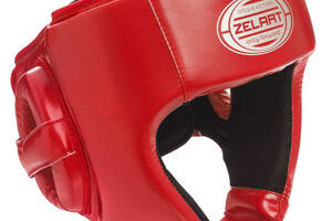 Шлем боксерский ZELART BO-1362 XL Красный-серебряный