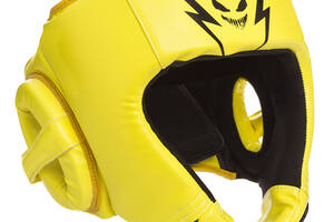 Шлем боксерский ZELART BO-1371 M Лимонный-Черный