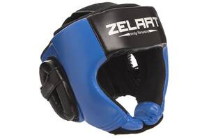 Шлем боксерский ZELART BO-1386 XL Синий-Черный