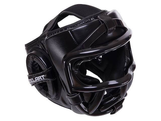 Шлем для единоборств со съемным защитным забралом BO-0270 Zelart XL Черный (37363159)