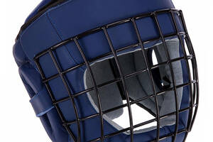 Шлем для единоборств VL-3150 Zelart M Синий (37363160)