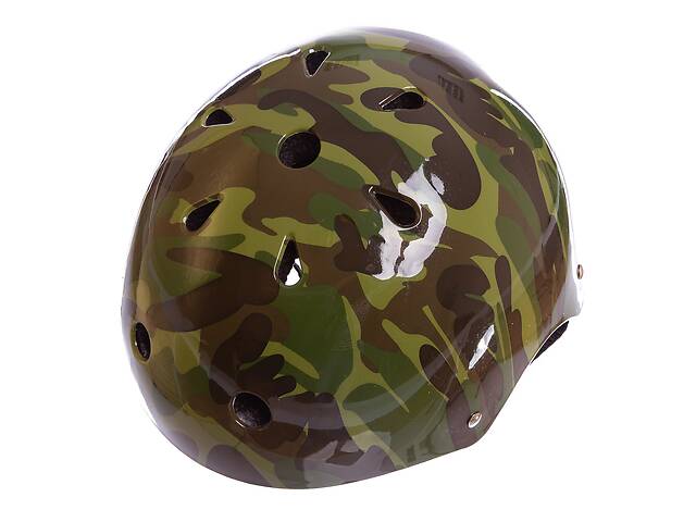 Шлем для экстремального спорта Zelart SK-5616-010 р-р L-56-58 камуфляж зеленый