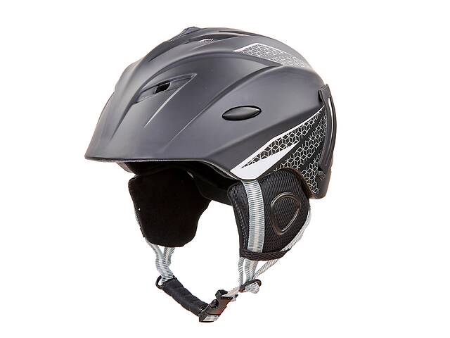 Шлем горнолыжный с механизмом регулировки MOON MS-6287 p-p 58-61 Черный-белый (AN0283)