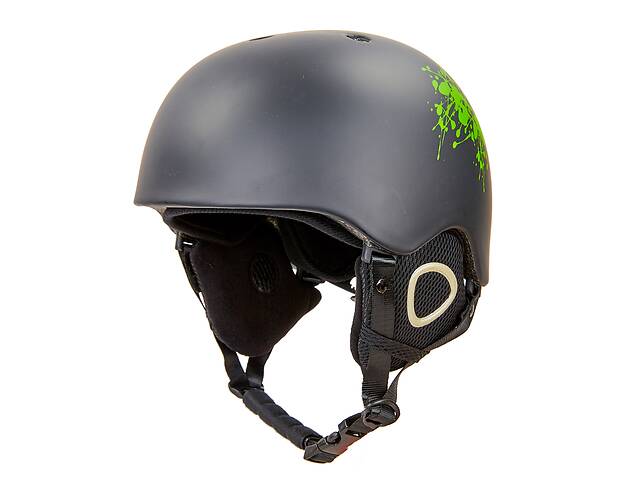 Шлем горнолыжный с механизмом регулировки MOON MS-6289 р-р 58-61 Черный-желтый (AN0294)
