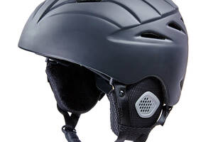 Шлем горнолыжный с механизмом регулировки MOON MS-6295 PC p-p S 53-55 Черный
