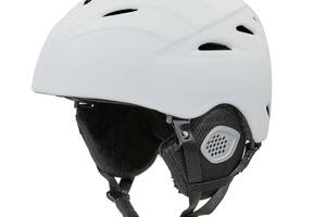 Шлем горнолыжный с механизмом регулировки MOON MS-6295 PC p-p S 53-55 Белый