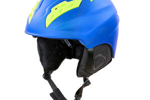 Шлем горнолыжный с механизмом регулировки MOON MS-96 PC p-p M 55-58 Синий-салатовый