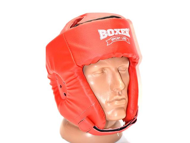 Шлем карате кожвинил Boxer Sport Line L Красный (hub_b7bdep)