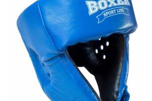 Шолом карате кожвініл Boxer Sport Line L Синій (hub_NBxT03431)