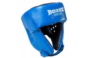 Шолом карате кожвініл Boxer Sport Line M Синій (hub_p1d95j)