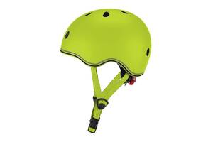 Шлем защитный детский Globber Evo Lights с фонариком, зеленый