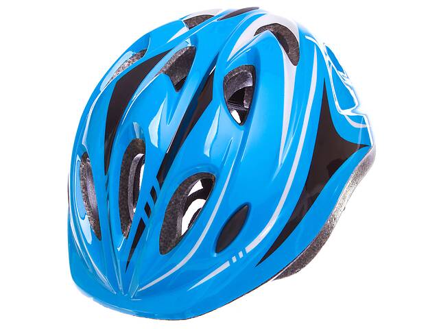 Шлем защитный с механизмом регулировки Zelart SK-5611 р-р L-54-56 голубой