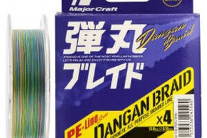 Шнур Major Craft Dangan Braid X8 150m мульти. #1.2/0.16mm 25lb/9.8kg (1013-772.73.58)