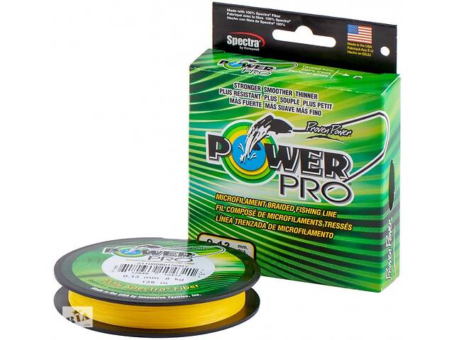 Шнур Power Pro Hi-Vis Yellow 2740m 0.13mm 18lb/8.0kg (1013-2266.95.83)