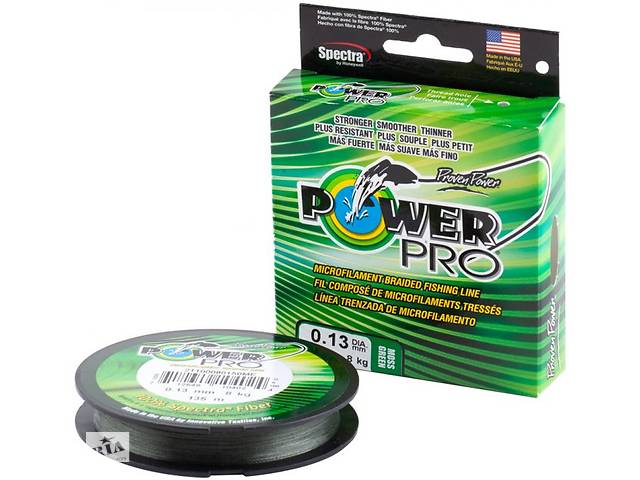Шнур Power Pro Moss Green 2740m 0.13 mm18lb/8.0kg (1013-2266.78.41)
