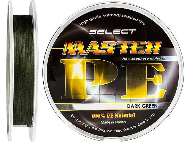Шнур Select Tackles Master PE 1000м 0,18мм 21кг, темно-зелений (1870.01.90)
