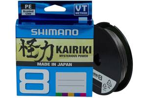 Шнур Shimano Kairiki 8 PE Steel Gray 150m 0.13mm 8.2kg (1013-2266.97.10)
