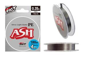 Шнур Tict Ultra Light Game ASH 180m PE0.35 7.5lb (1013-1791.09.37)