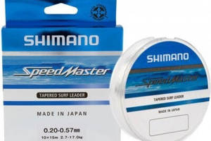 Шоклидер Shimano Speedmaster Tapered Surf Leader Clear 10X15m 0.26-0.57mm 4.6-17.0kg (1013-2266.46.59)