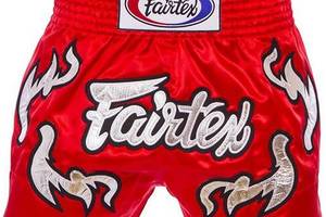 Шорты для тайского бокса и кикбоксинга BS0665 Fairtex M Красный (37475030)