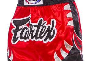 Шорты для тайского бокса и кикбоксинга Fairtex BS0611 2XL Красный-черный