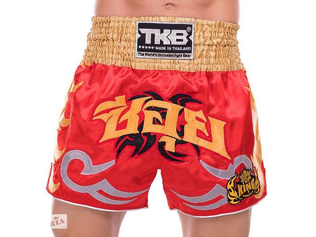 Шорты для тайского бокса и кикбоксинга TKTBS-049 Top King Boxing L Красный (37551086)