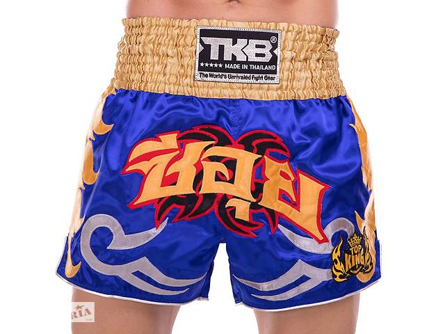 Шорты для тайского бокса и кикбоксинга TKTBS-049 Top King Boxing L Синий (37551086)