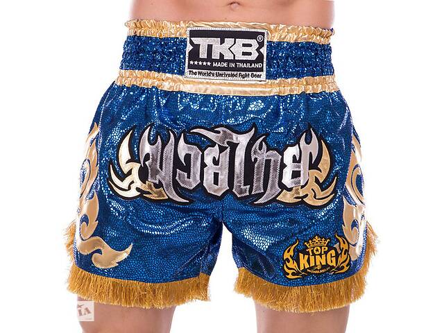 Шорты для тайского бокса и кикбоксинга TKTBS-062 Top King Boxing L Синий (37551087)