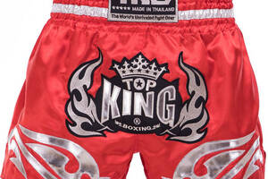 Шорты для тайского бокса и кикбоксинга TKTBS-094 Top King Boxing XXL Красный (37551095)