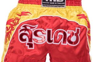 Шорты для тайского бокса и кикбоксинга TKTBS-146 Top King Boxing XXL Красный (37551096)