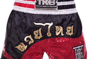 Шорты для тайского бокса и кикбоксинга TKTBS-208 Top King Boxing XXL Черно-красный (37551089)