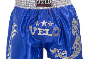 Шорты для тайского бокса и кикбоксинга Velo ULI-9200 XL Синий