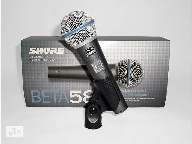 SHURE BETA 58A микрофон (Новый, Оригинал)