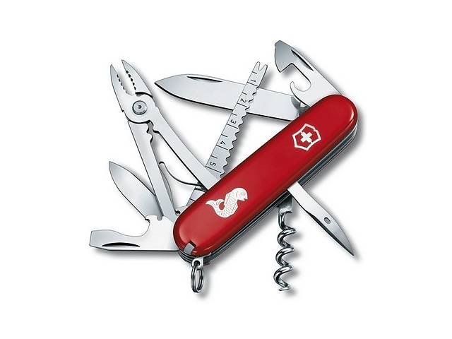 Швейцарский нож Victorinox Angler Красный (1.3653.72)