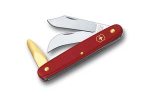 Швейцарский нож Victorinox Budding-Pruning 3 садовый 100 мм, красный, в блистре (3.9116.B1)